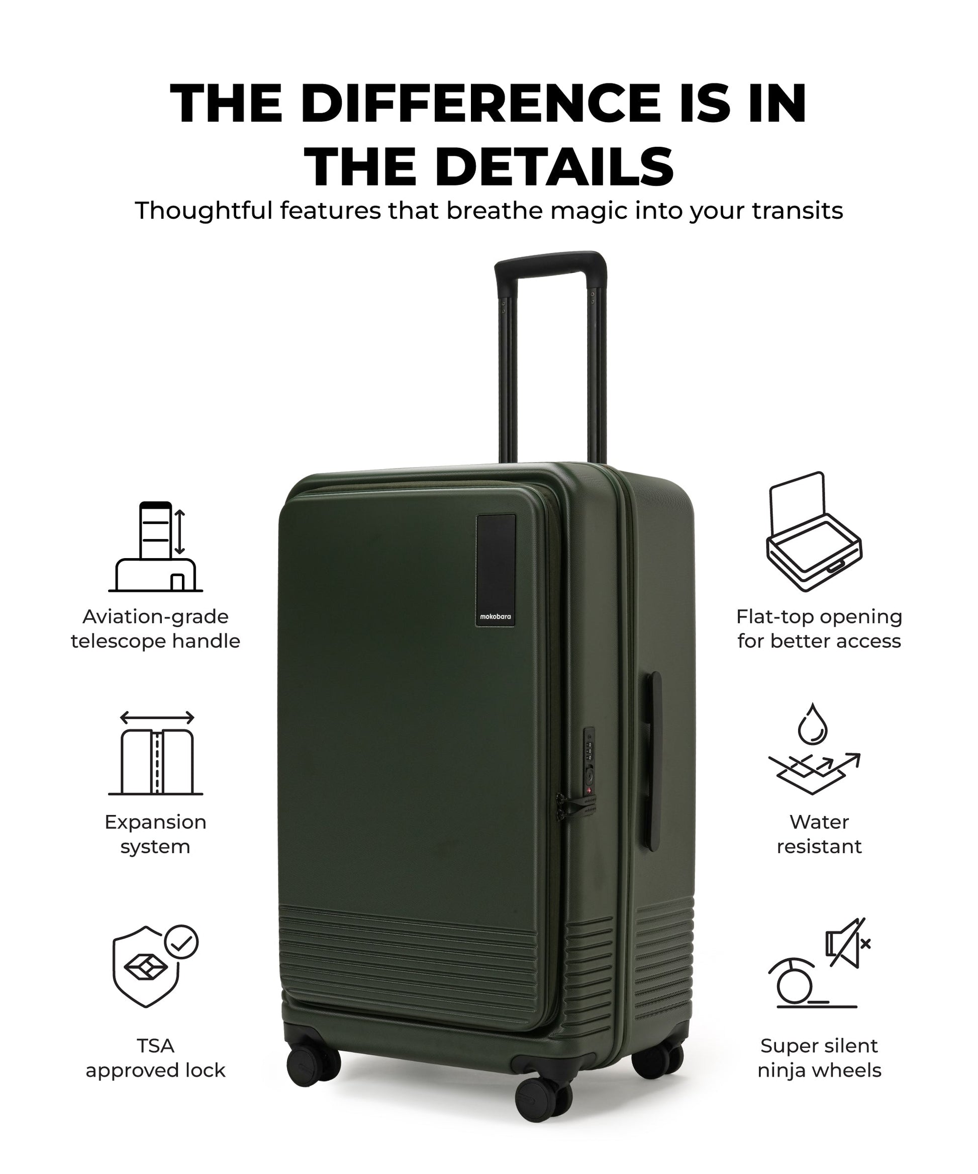 Color_Seaweed Green | The Access Trunk Luggage