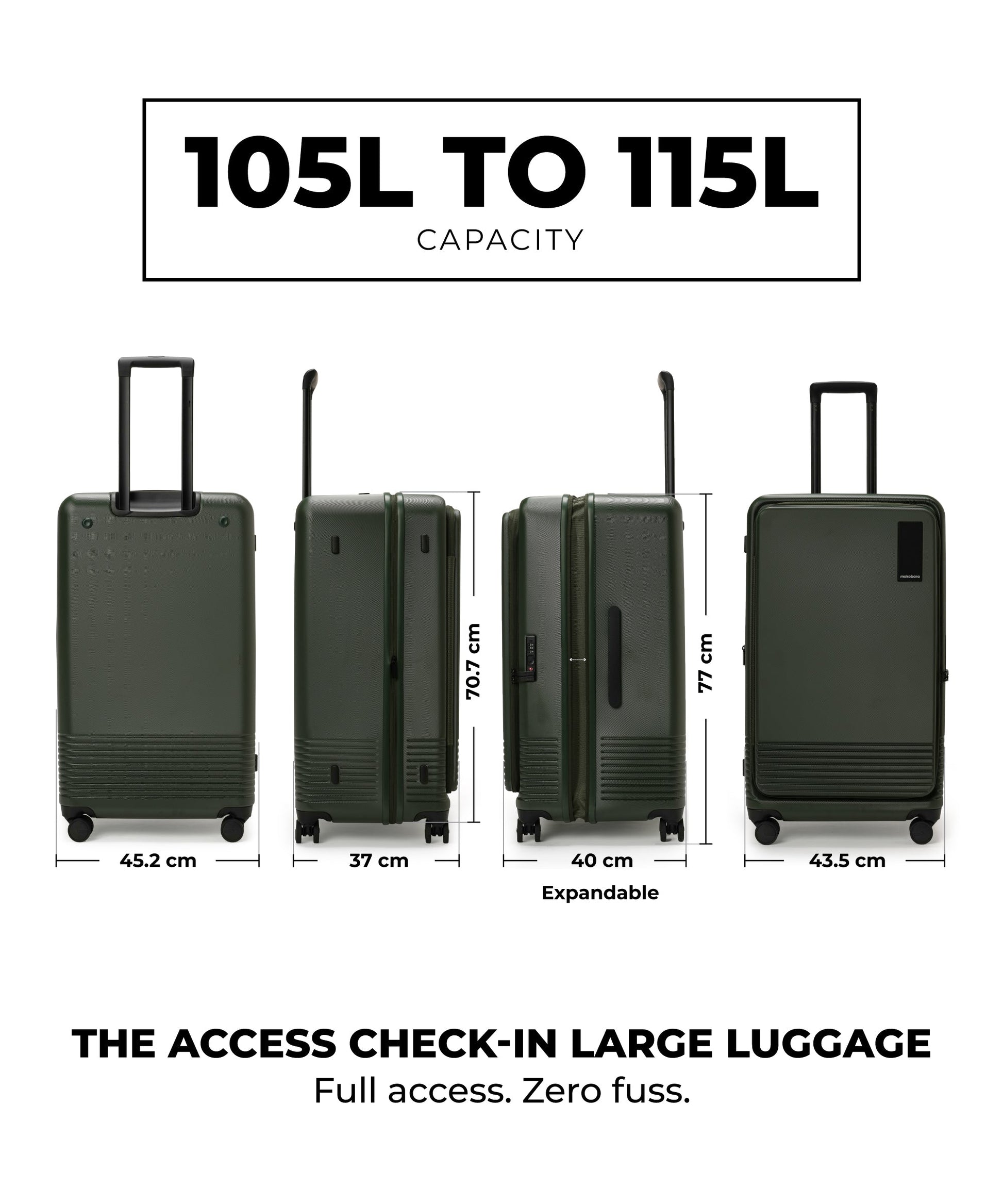Color_Seaweed Green 2.0 | The Access Trunk Luggage