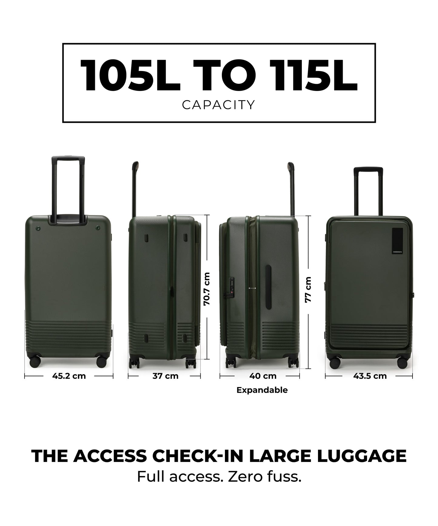 Color_Seaweed Green | The Access Trunk Luggage