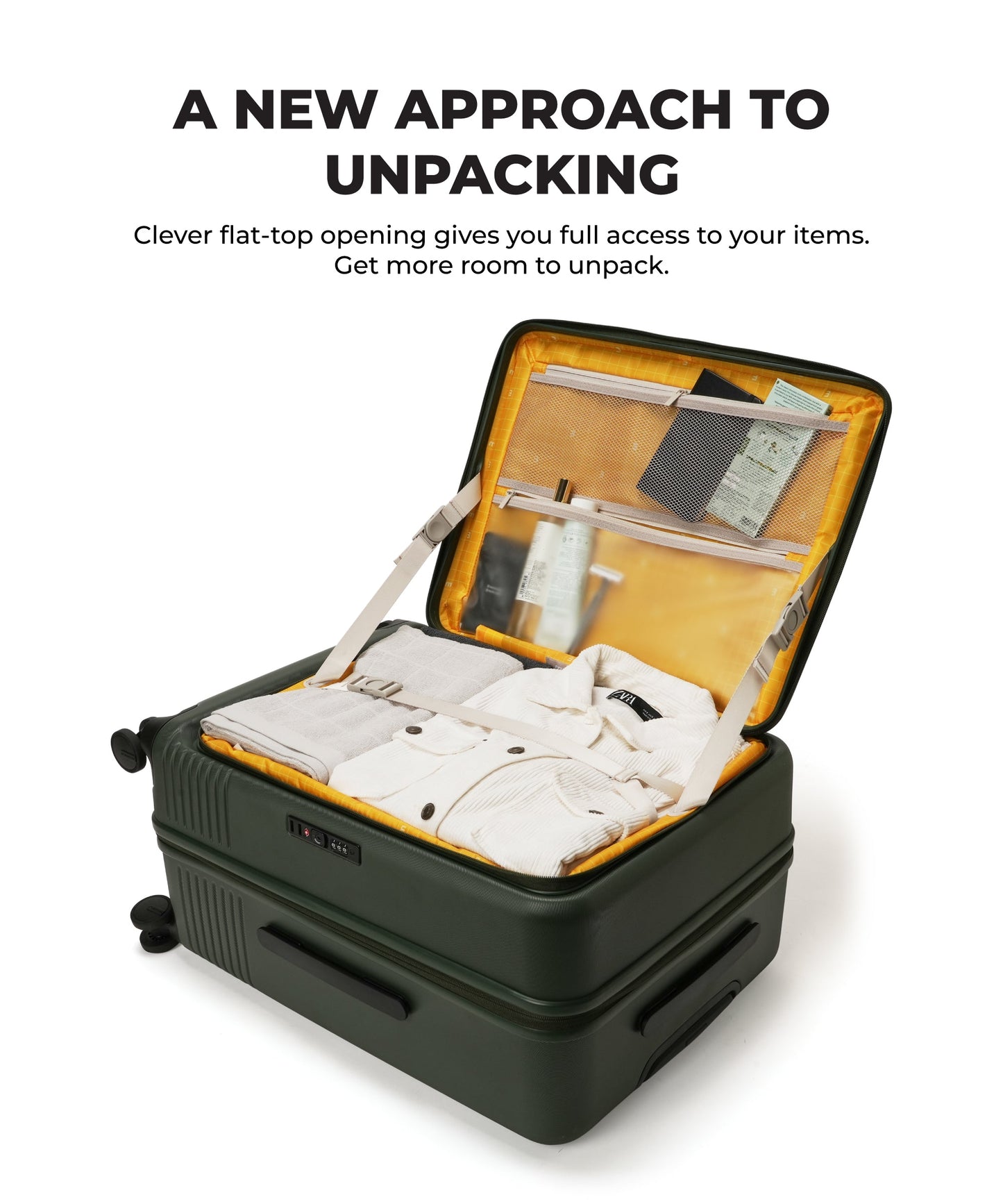 Color_Seaweed Green | The Access Check-in Luggage