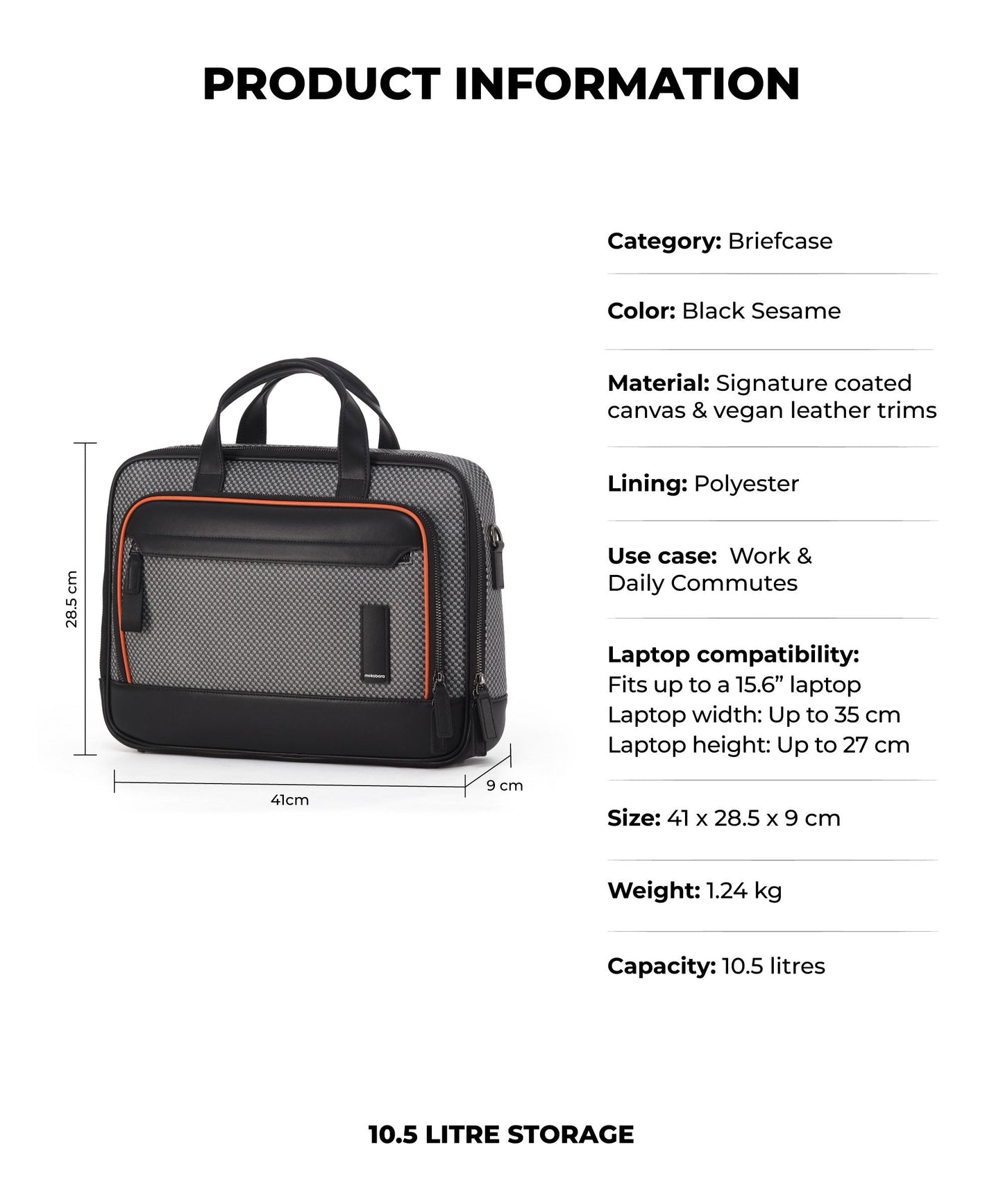 Color_Black Sesame | The Bass Briefcase