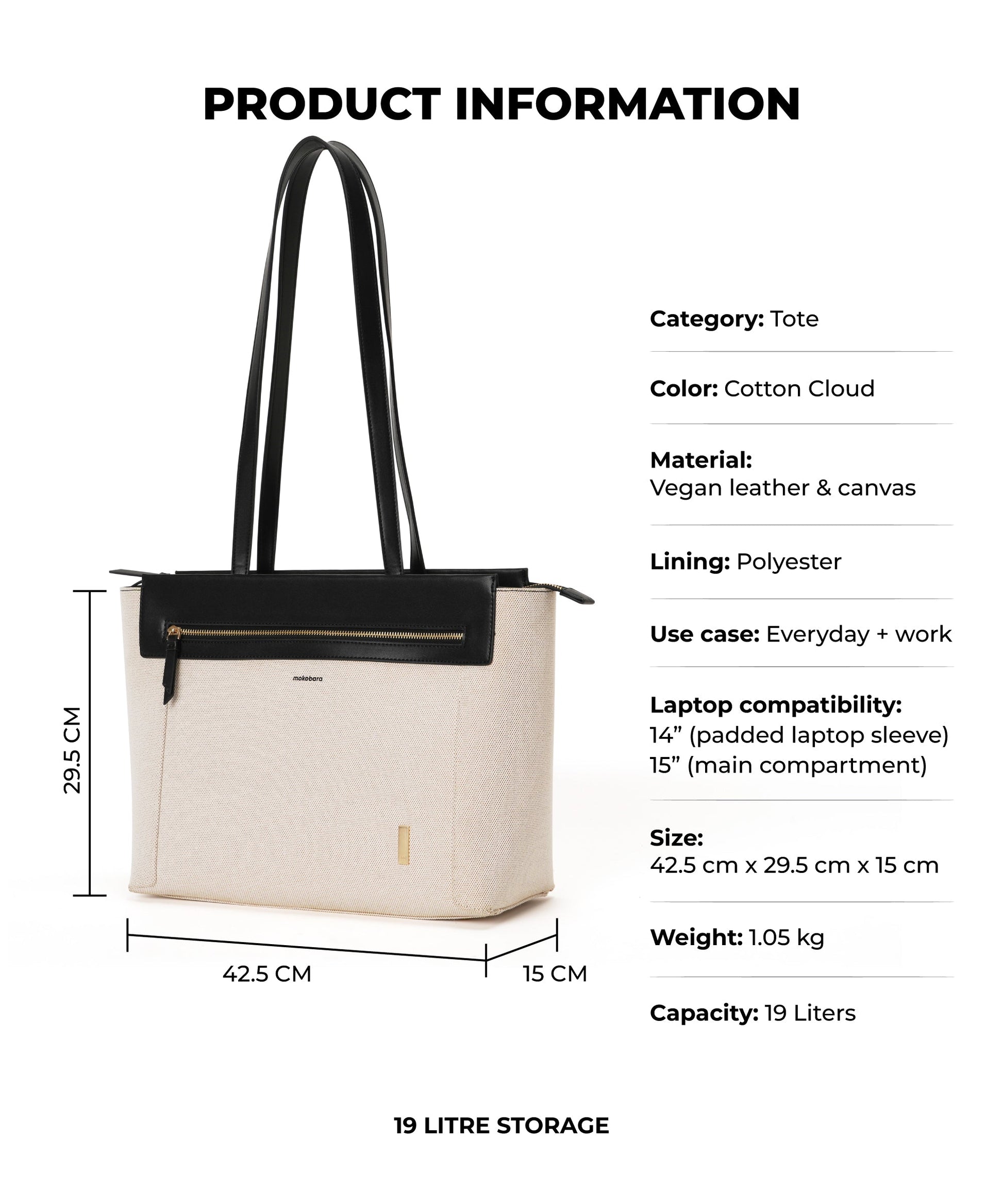 Color_Cotton Cloud | The Dawn Tote
