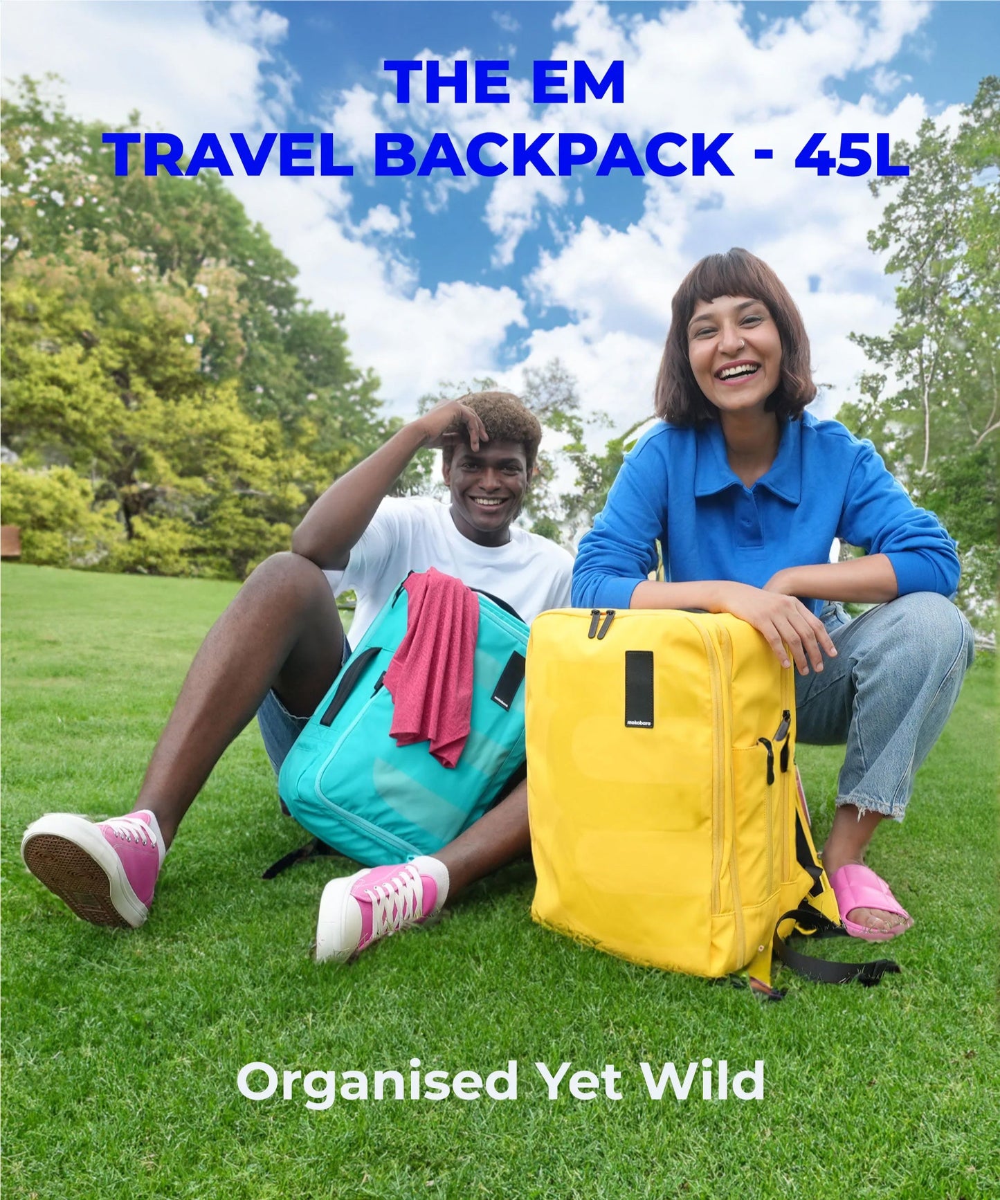 Color_Ocean 2.0 | The Em Travel Backpack - 45L