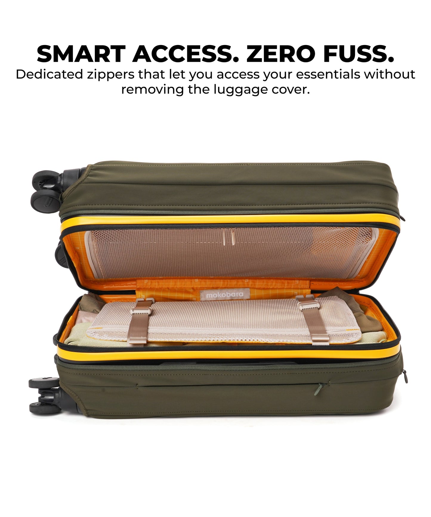 Size_Check-in - Seaweed Green | The Iconic Luggage Cover