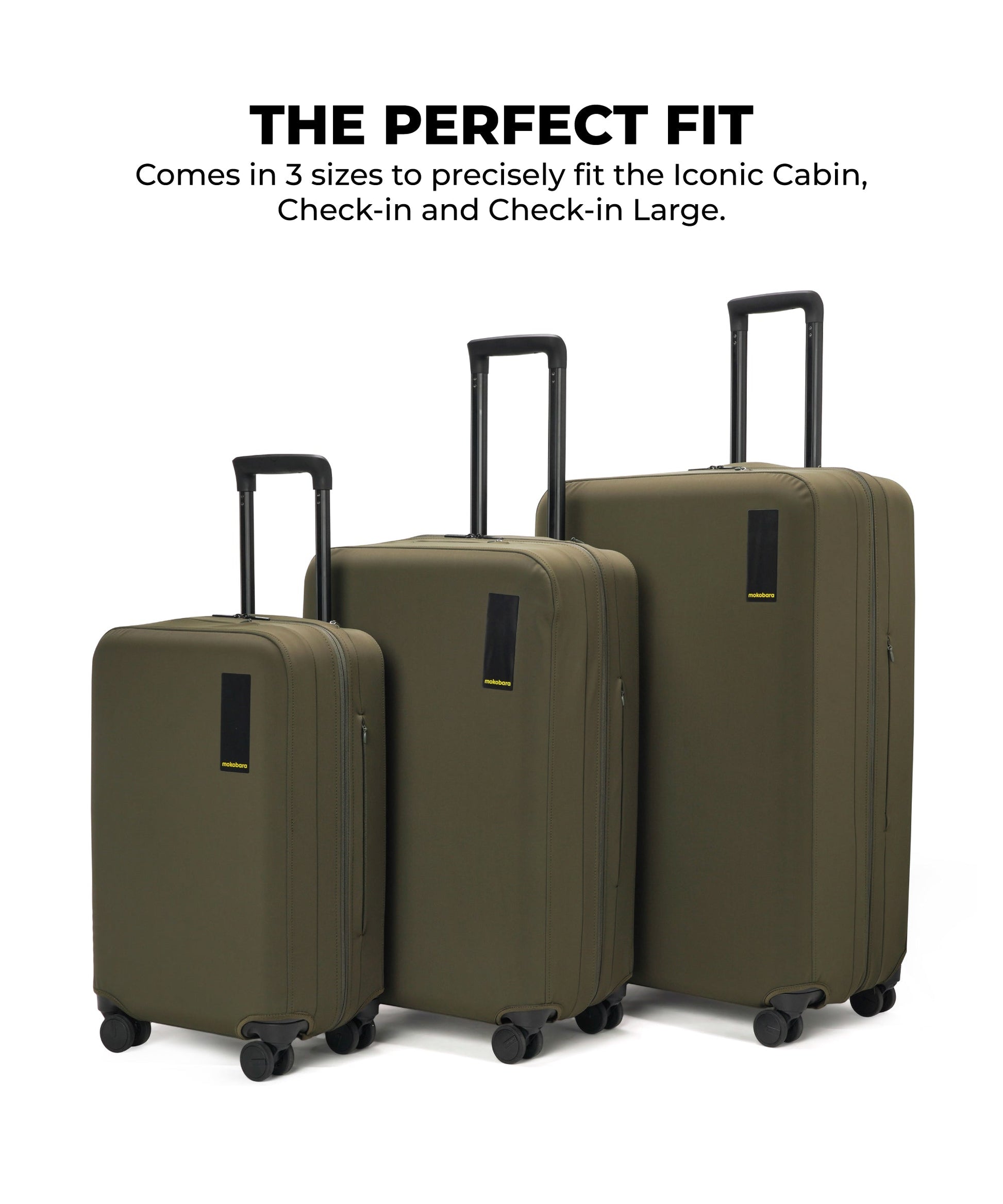 Size_Check-in - Seaweed Green | The Iconic Luggage Cover