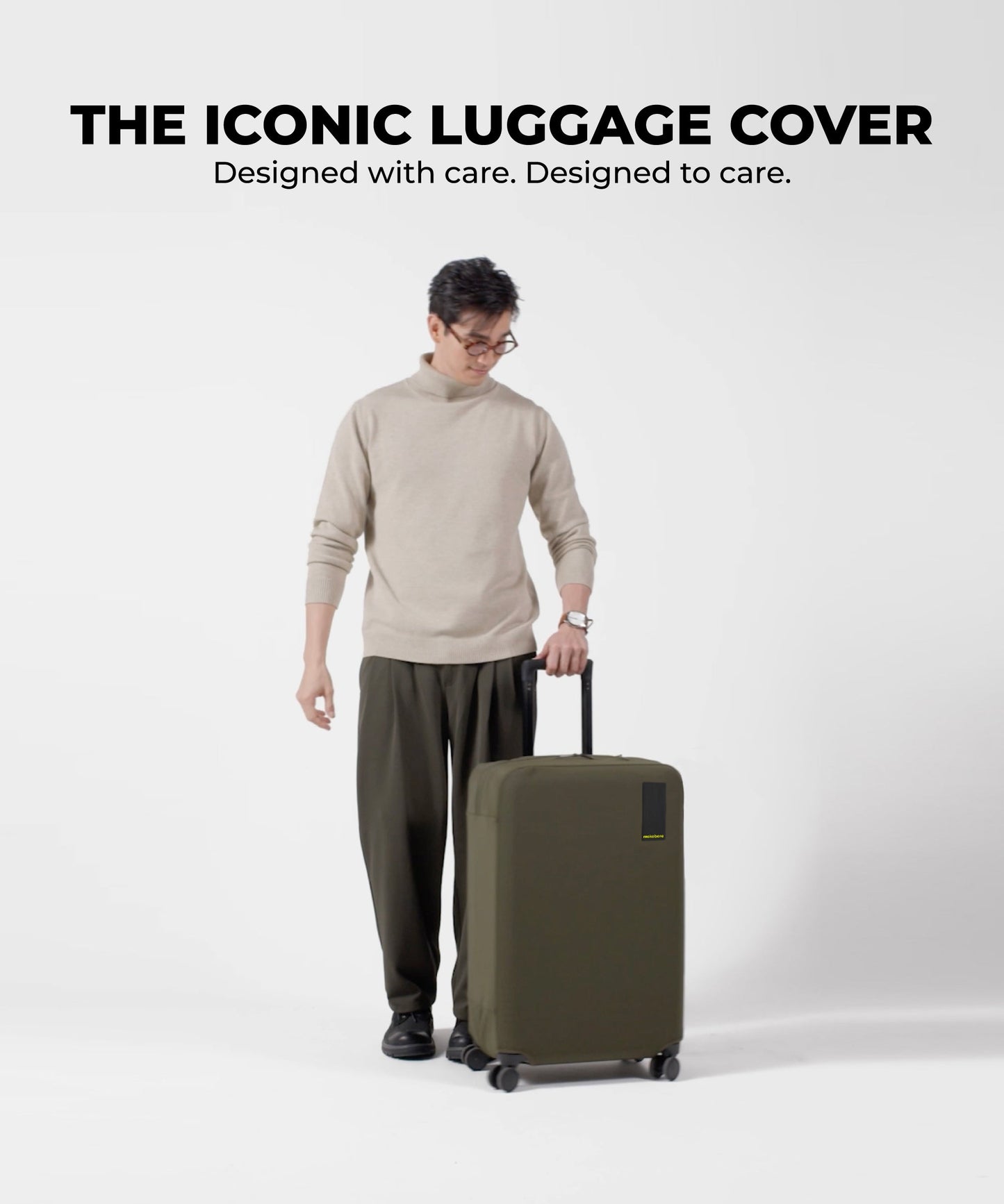 Size_Check-in Large - Seaweed Green | The Iconic Luggage Cover