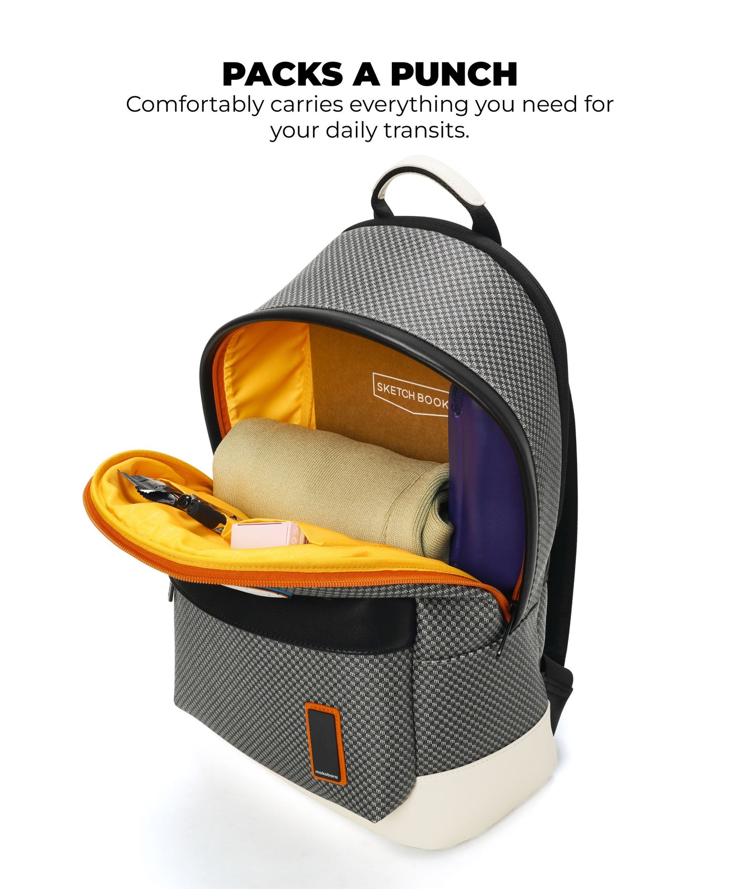 Color_Mokogram - Black Sesame | The Kickstreet Backpack