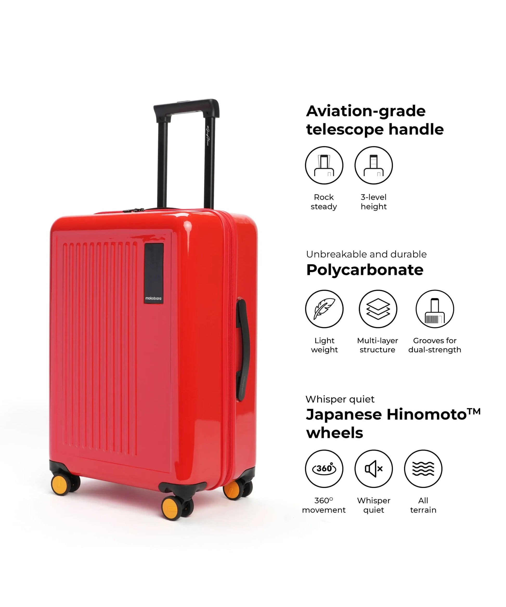 Color_ Maximalist Red (Gloss Edition) | The Transit Luggage - Check-in