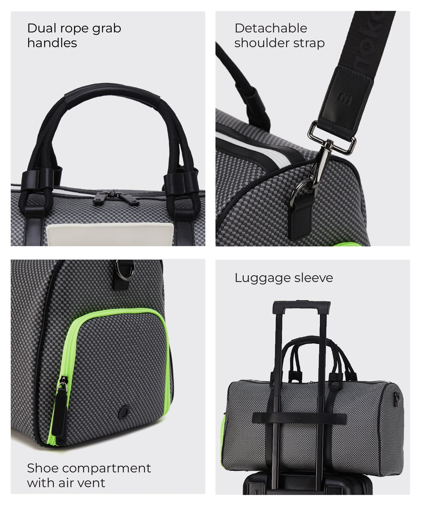 Color_Black sesame | The Heist Duffle