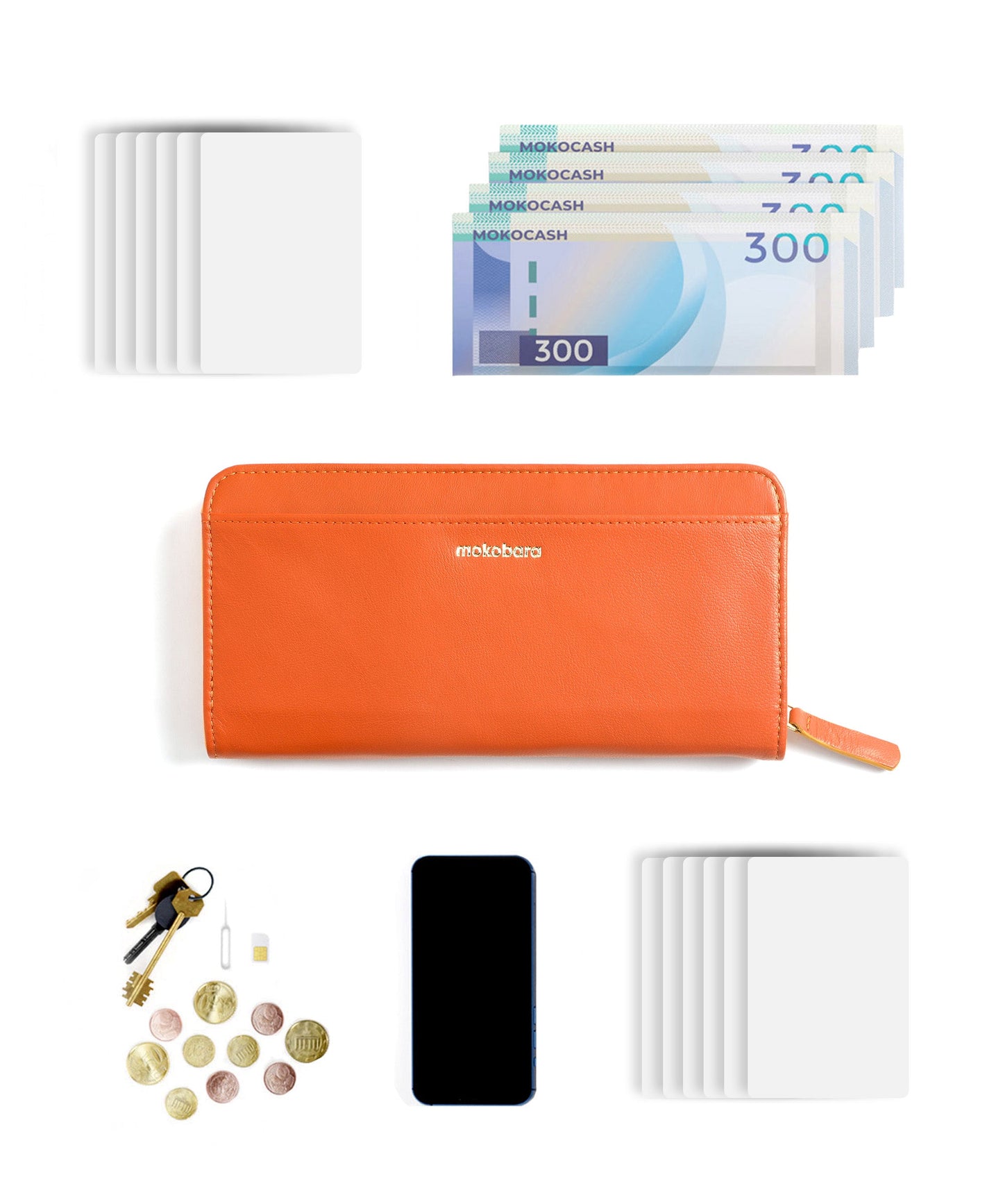 Color_Ugly Orange | Women's Folio Wallet