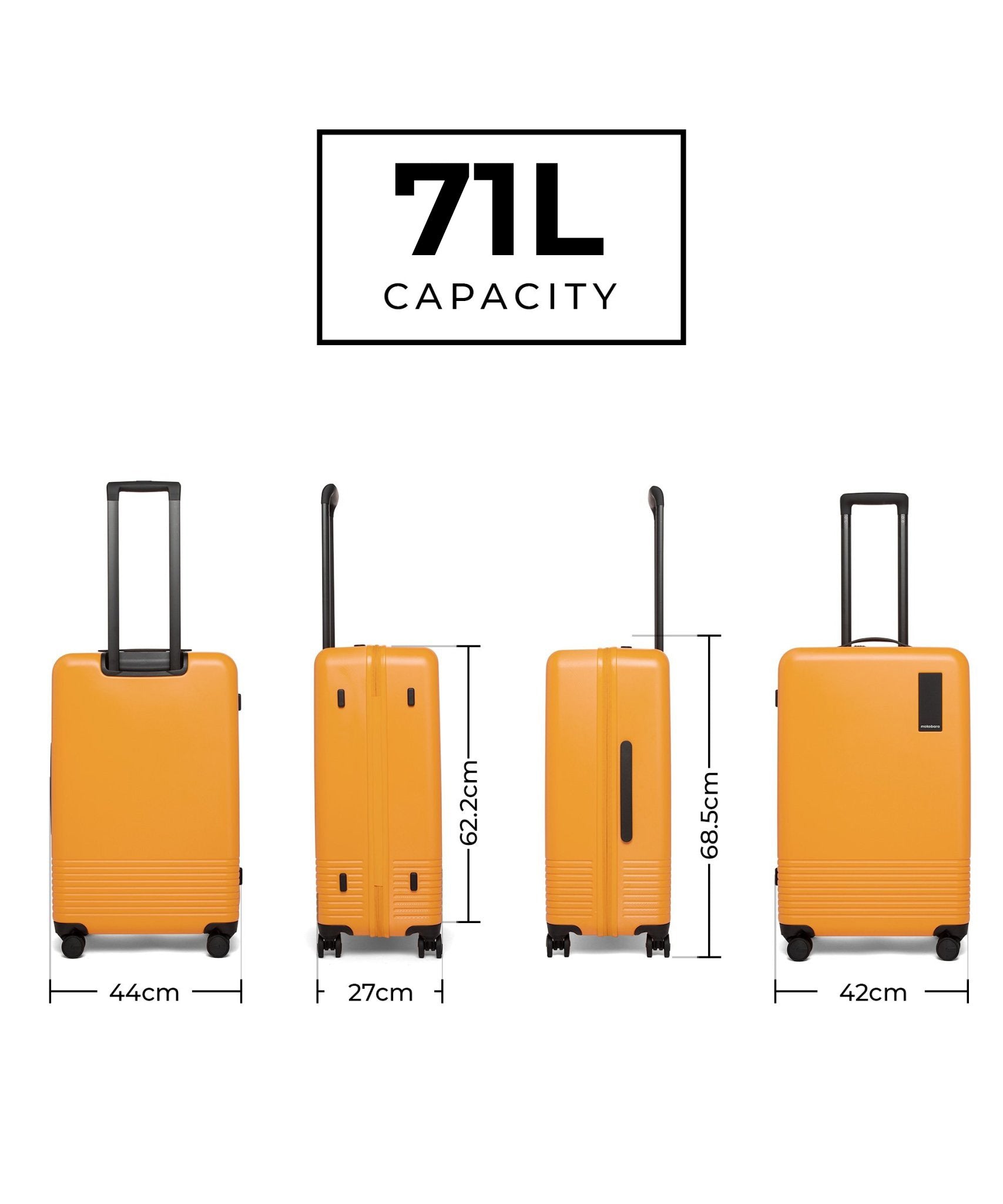 Color_Sunnyside Yellow | Set of Two Luggage