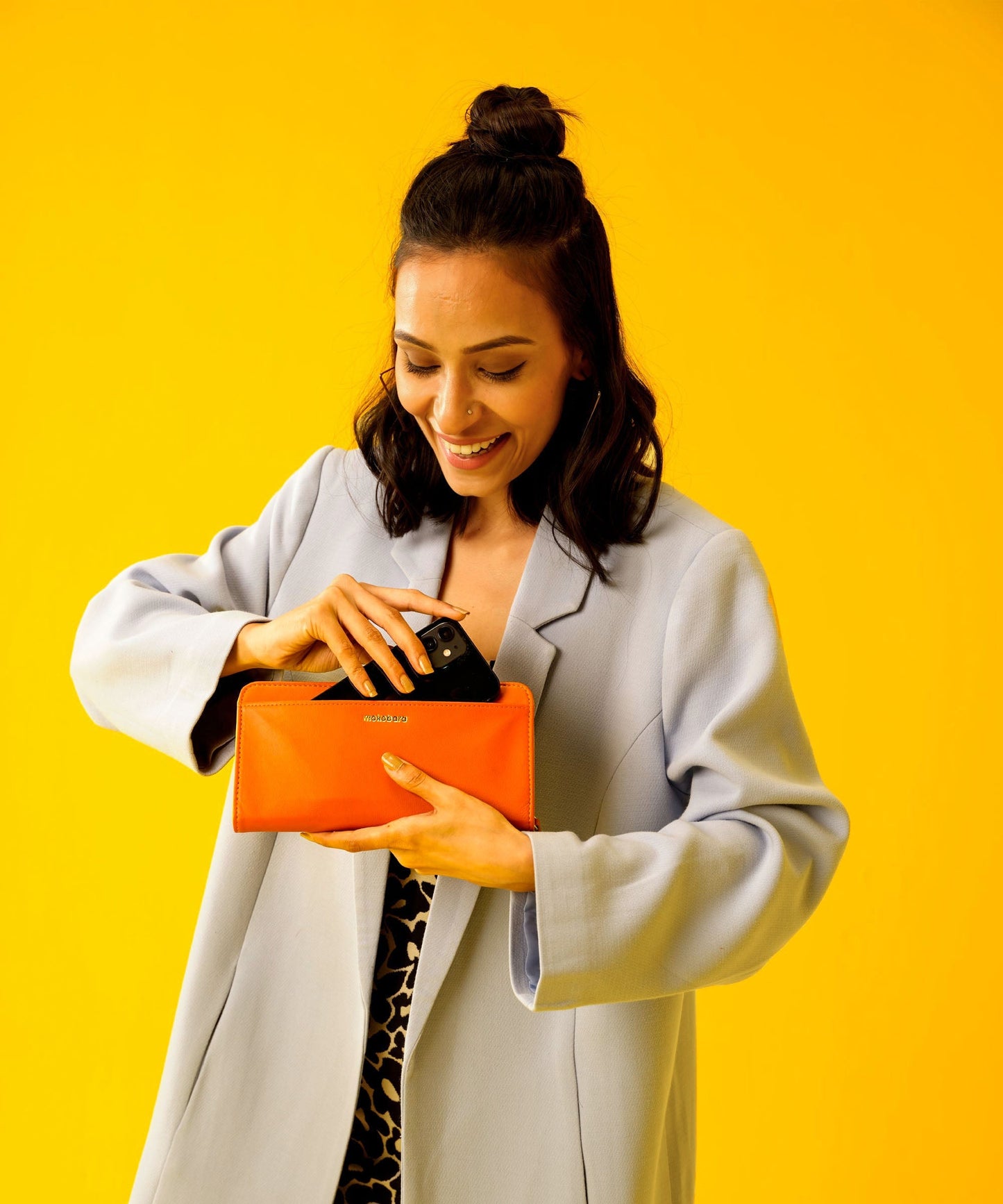 Color_Ugly Orange | Women's Folio Wallet