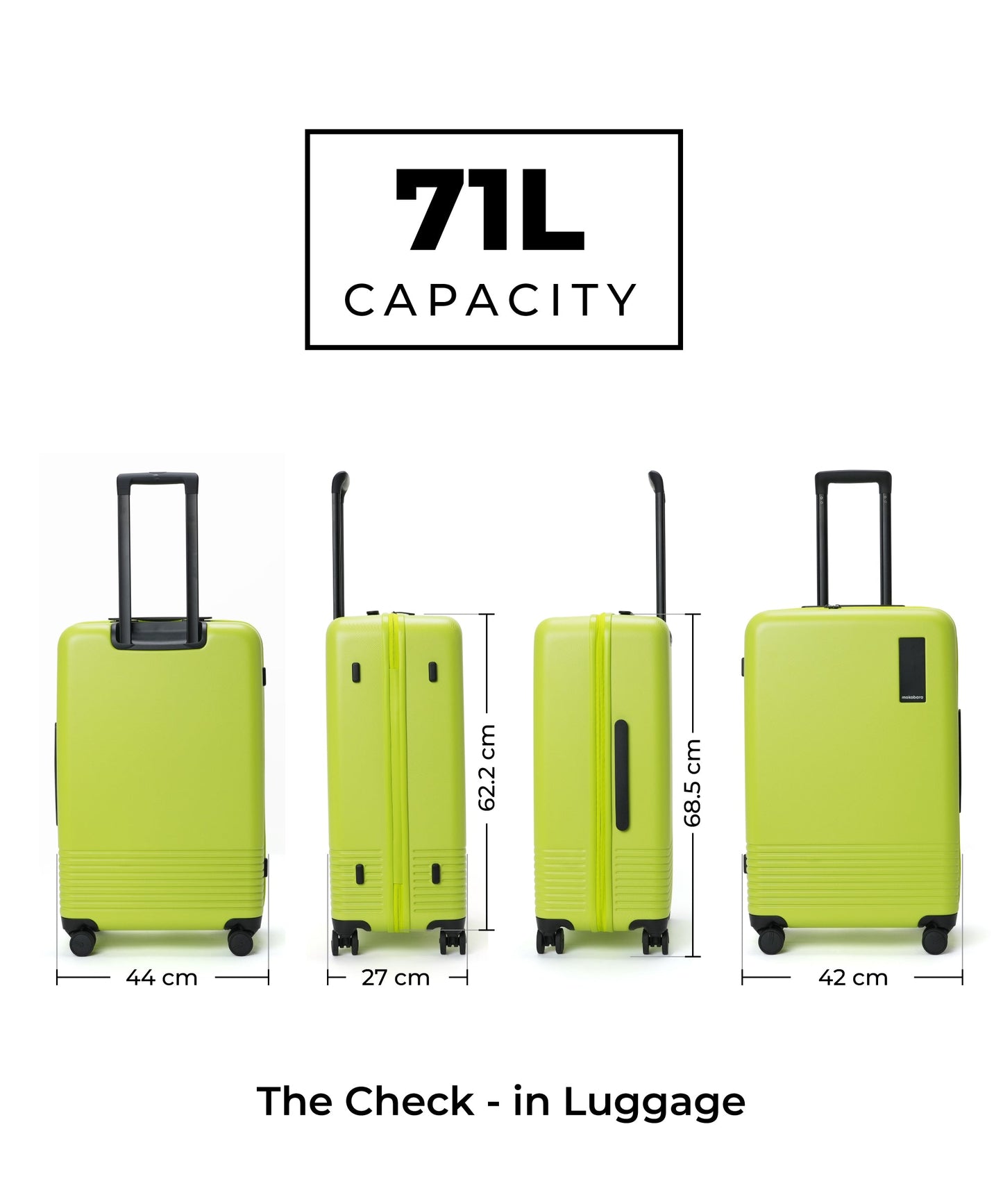 Color_Happy Green | Set of Two Luggage