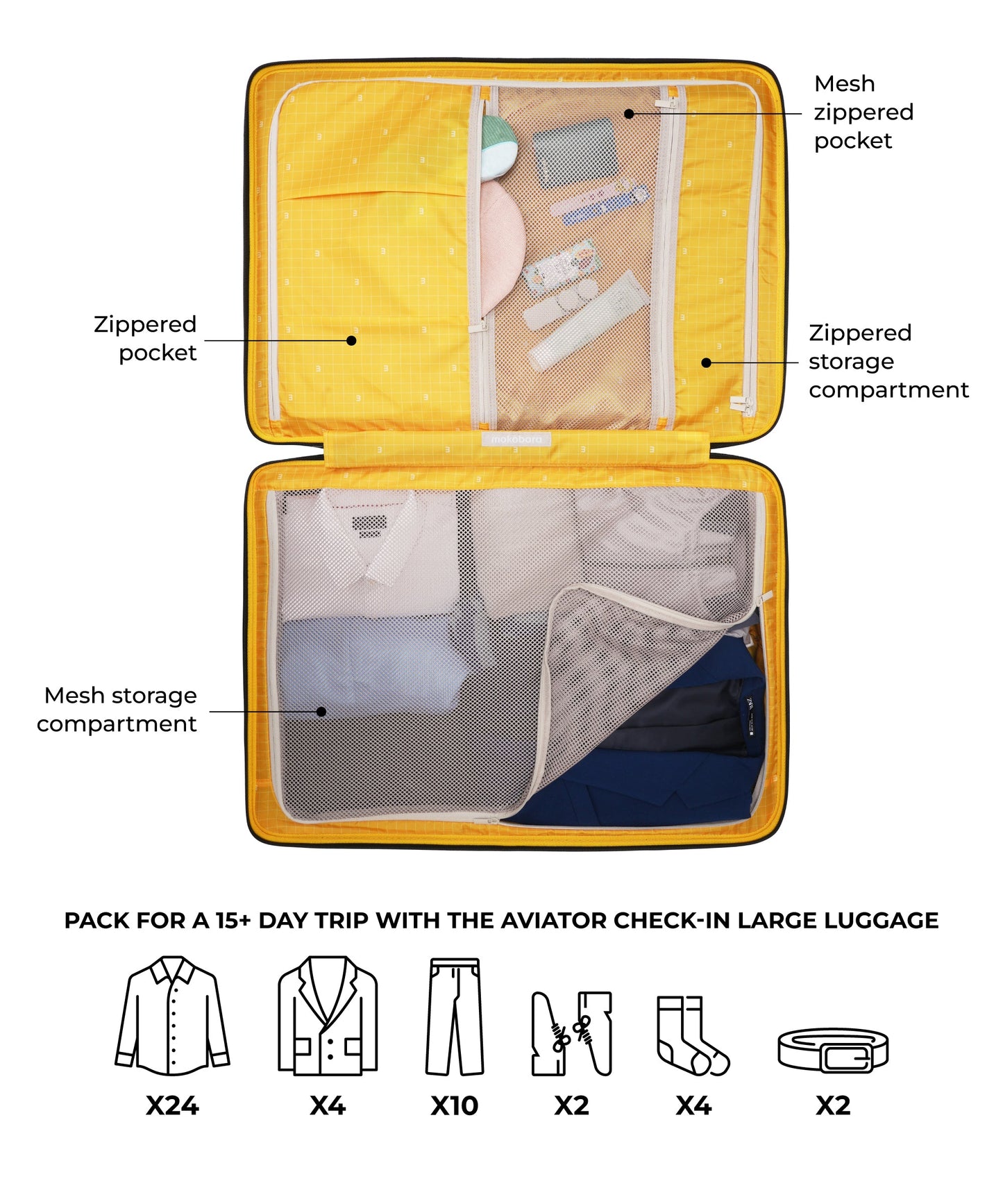 Color_Dark Matter | The Aviator Check-In Large Luggage