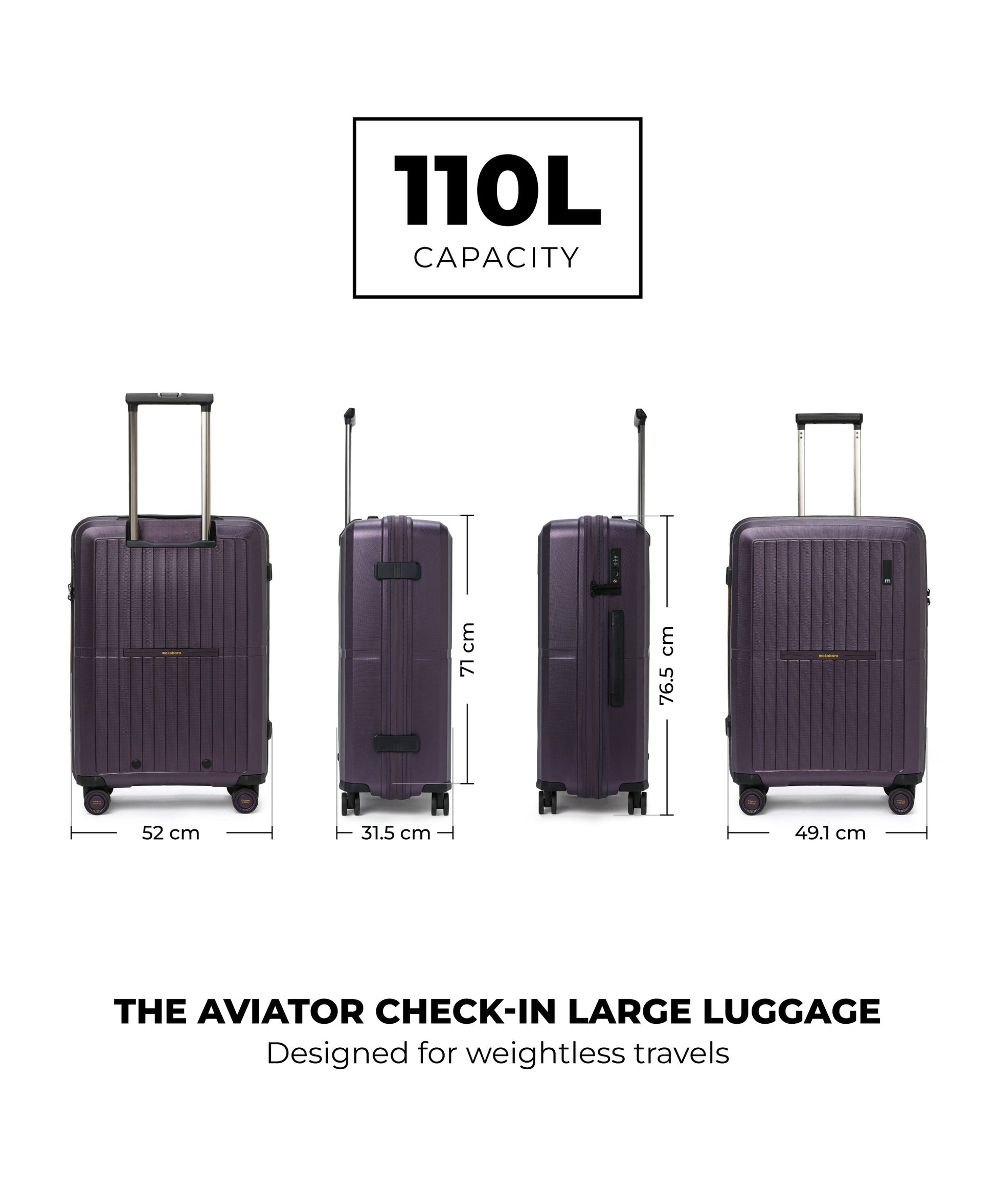 Color_Dark Matter | The Aviator Check-In Large Luggage