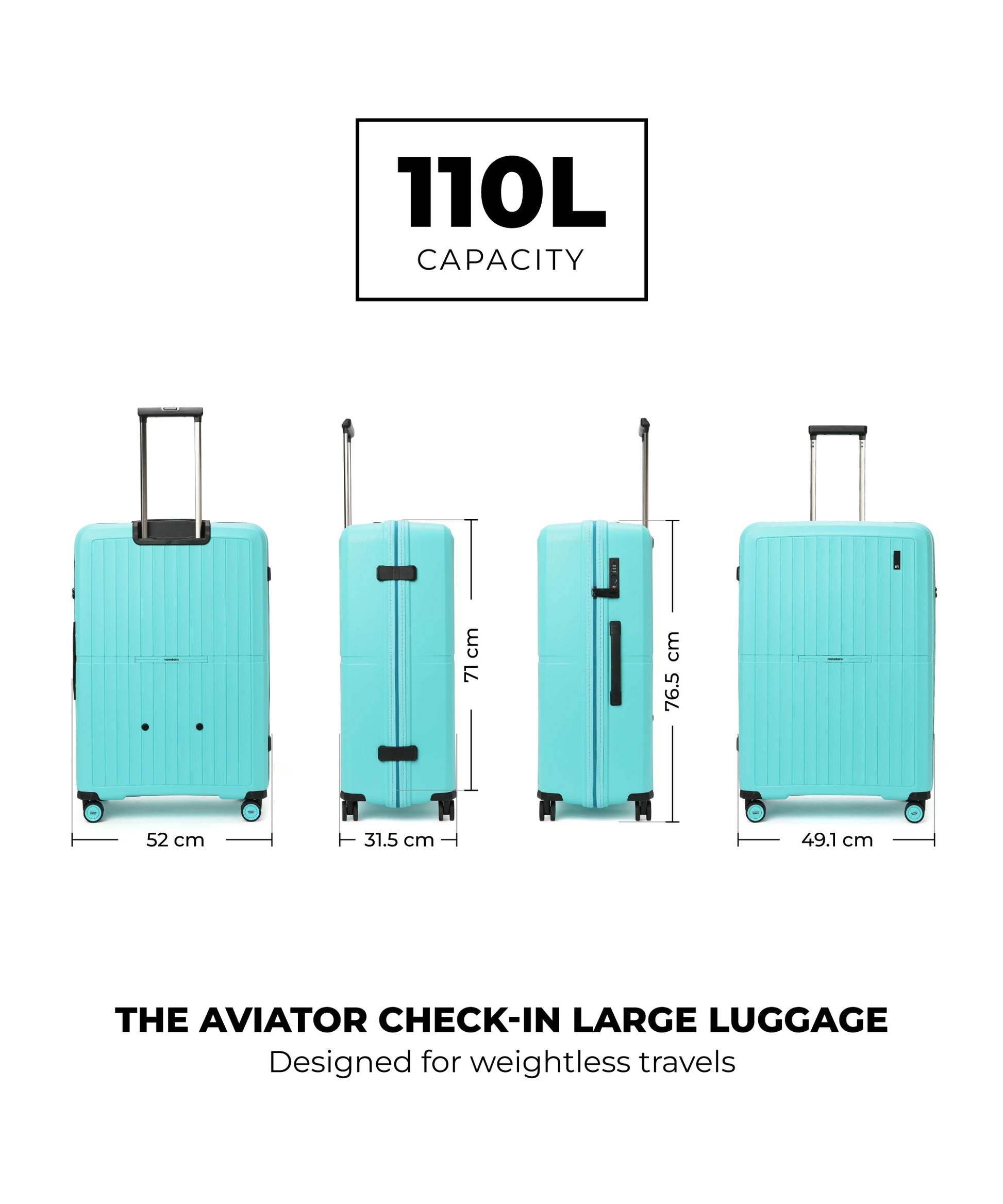 Color_Out of the Blue | The Aviator Check-In Large Luggage