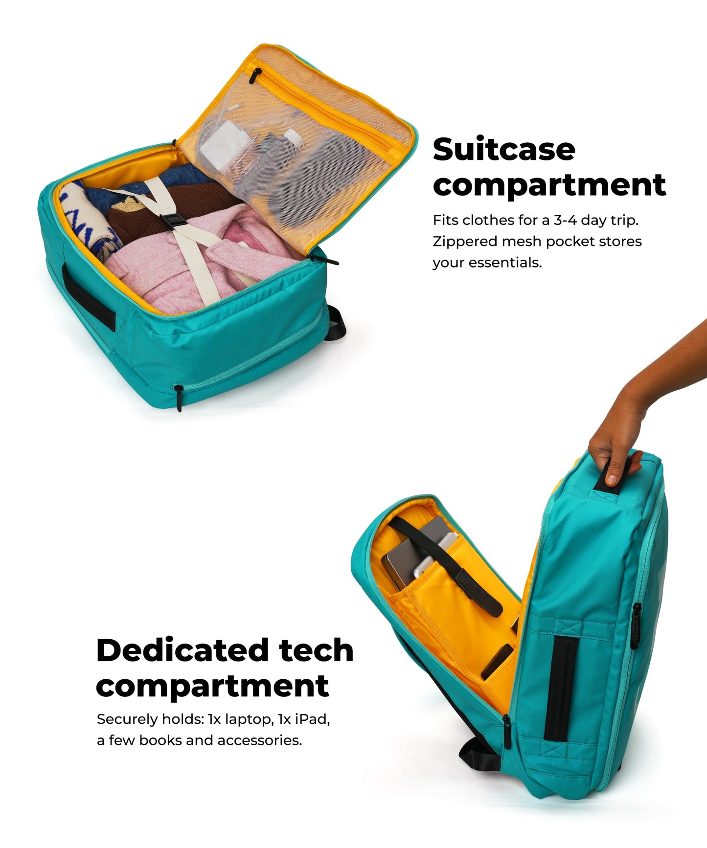 Color_My Sky | The Em Duffle Backpack - 32L