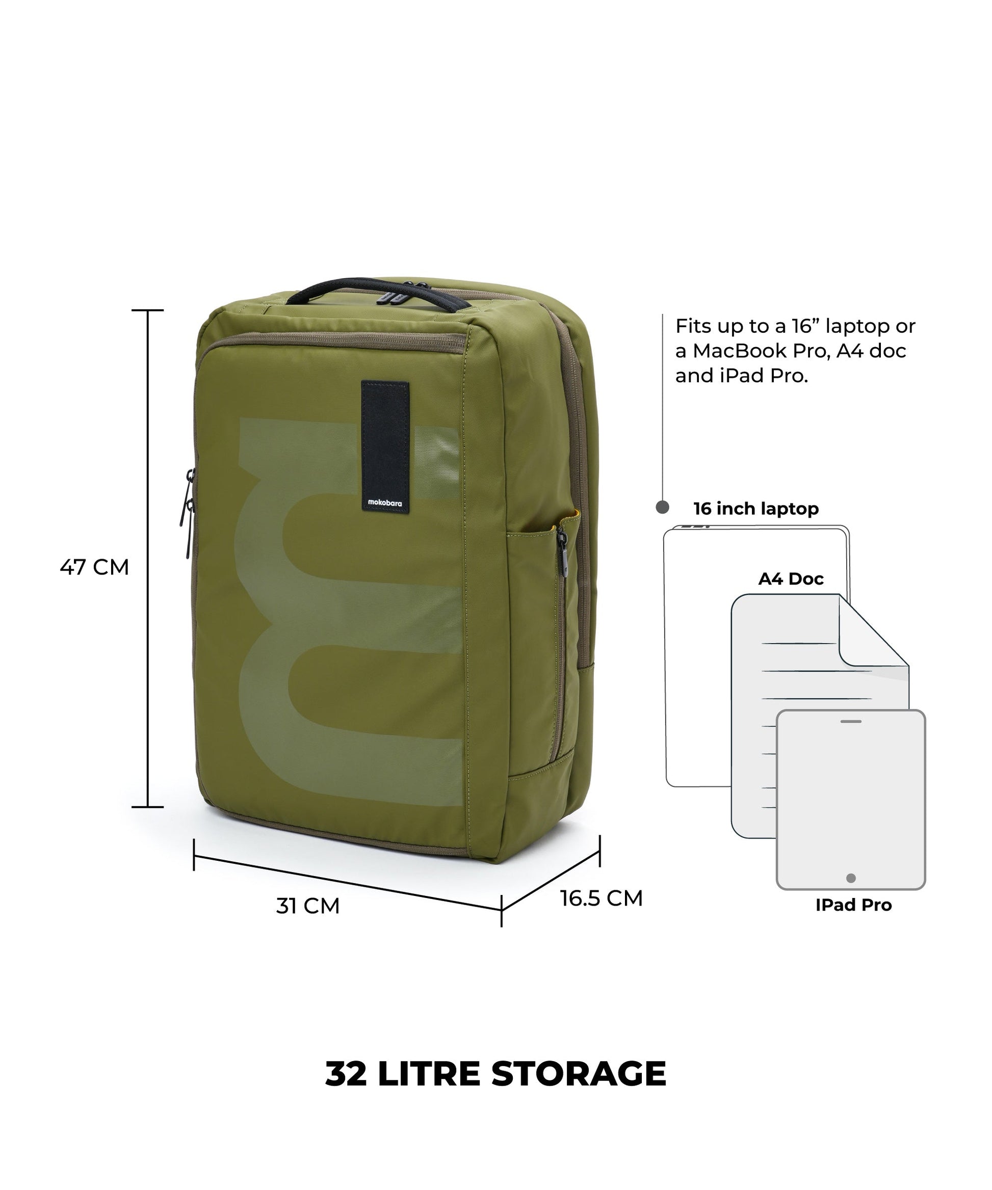 Color_Seaweed Green | The Em Duffle Backpack - 32L