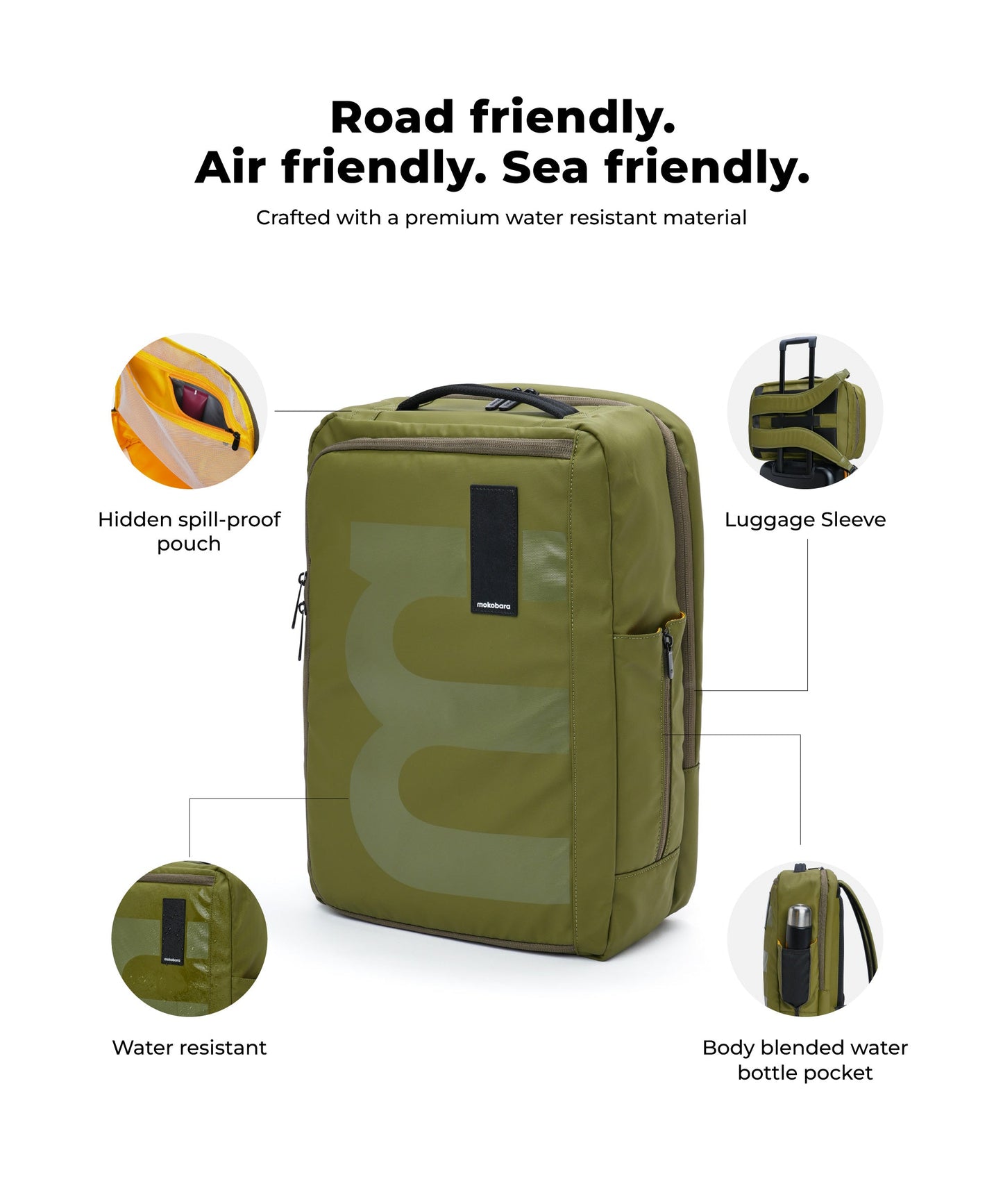 Color_Seaweed Green | The Em Duffle Backpack - 32L