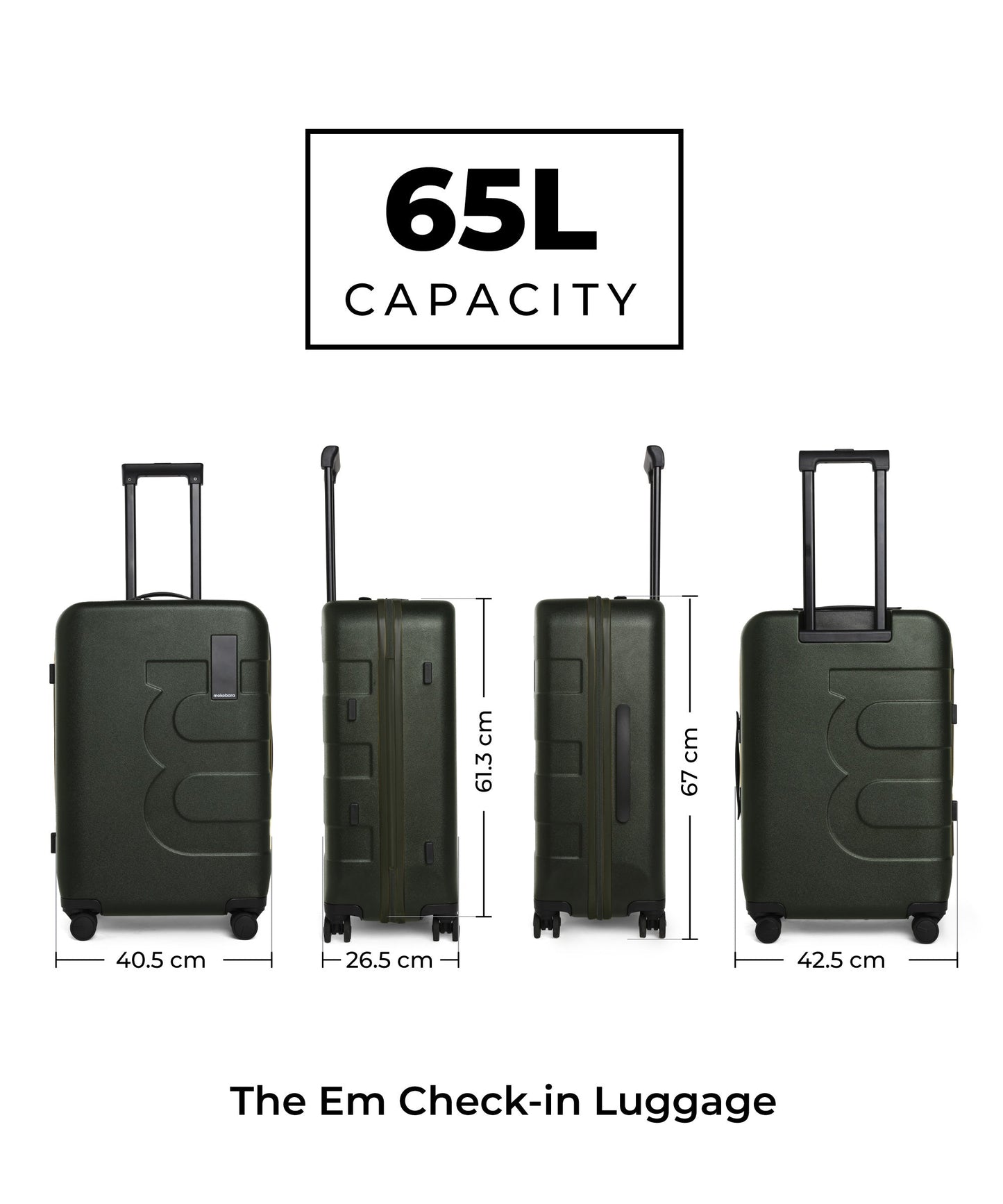 Color_4AM Forest | The Em Set of 2 Luggage