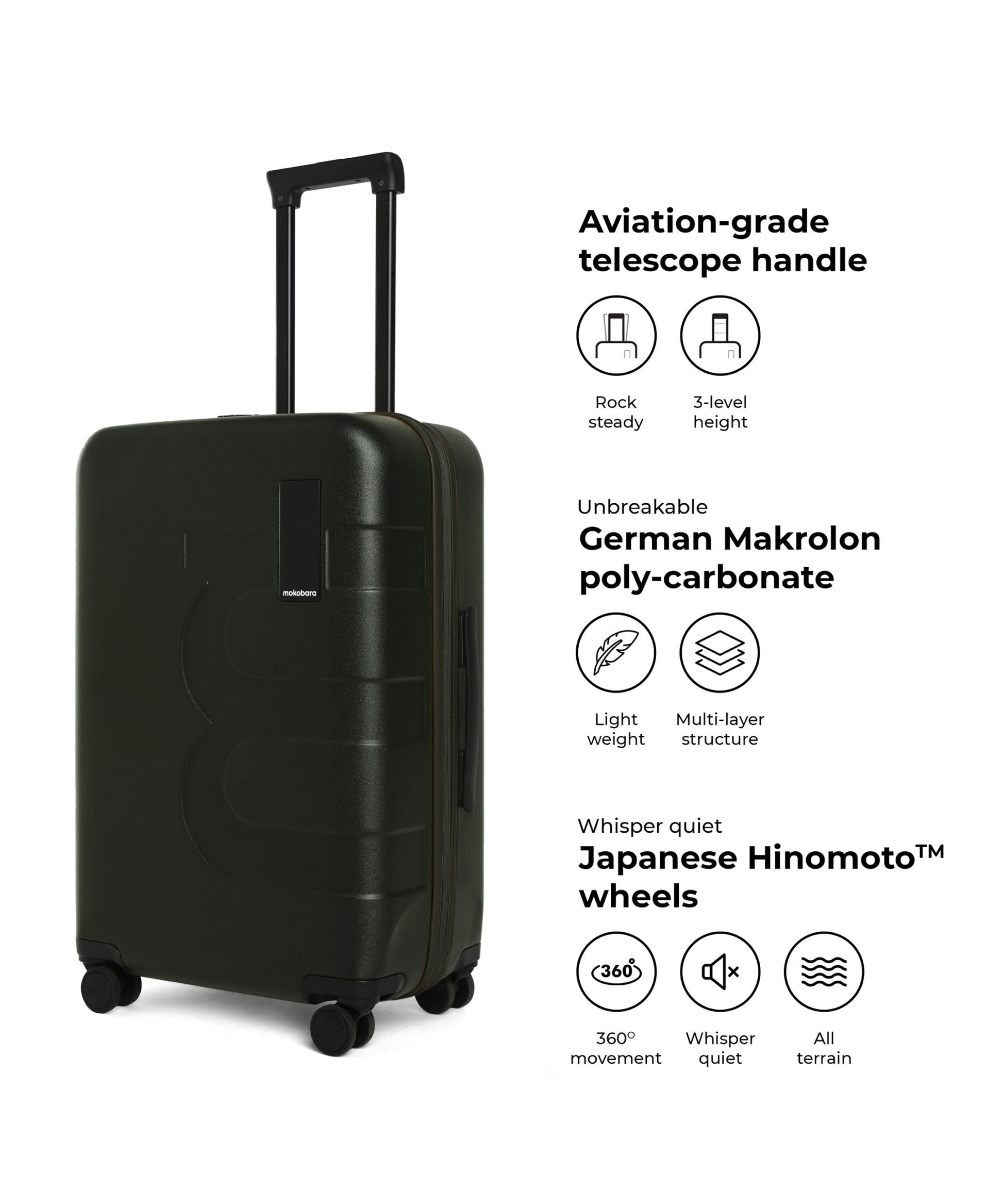 Color_4AM Forest | The Em Set of 2 Luggage