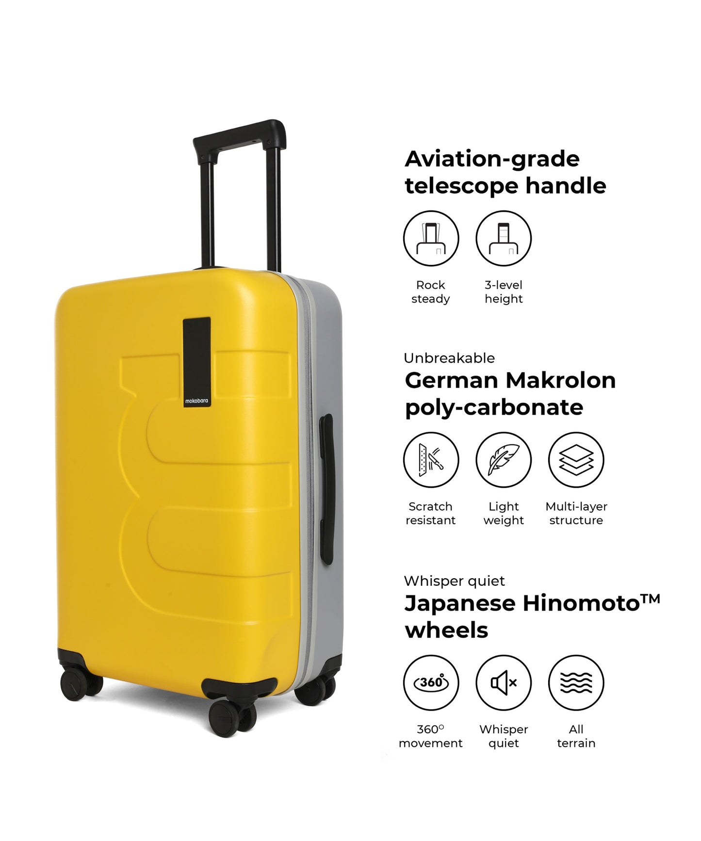 Color_Stir Sunshine (Limited Edition) | The Em Set of 2 Luggage