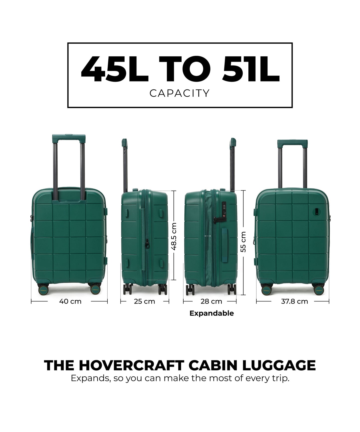 Color_Mic Drop | The Hovercraft Cabin Luggage