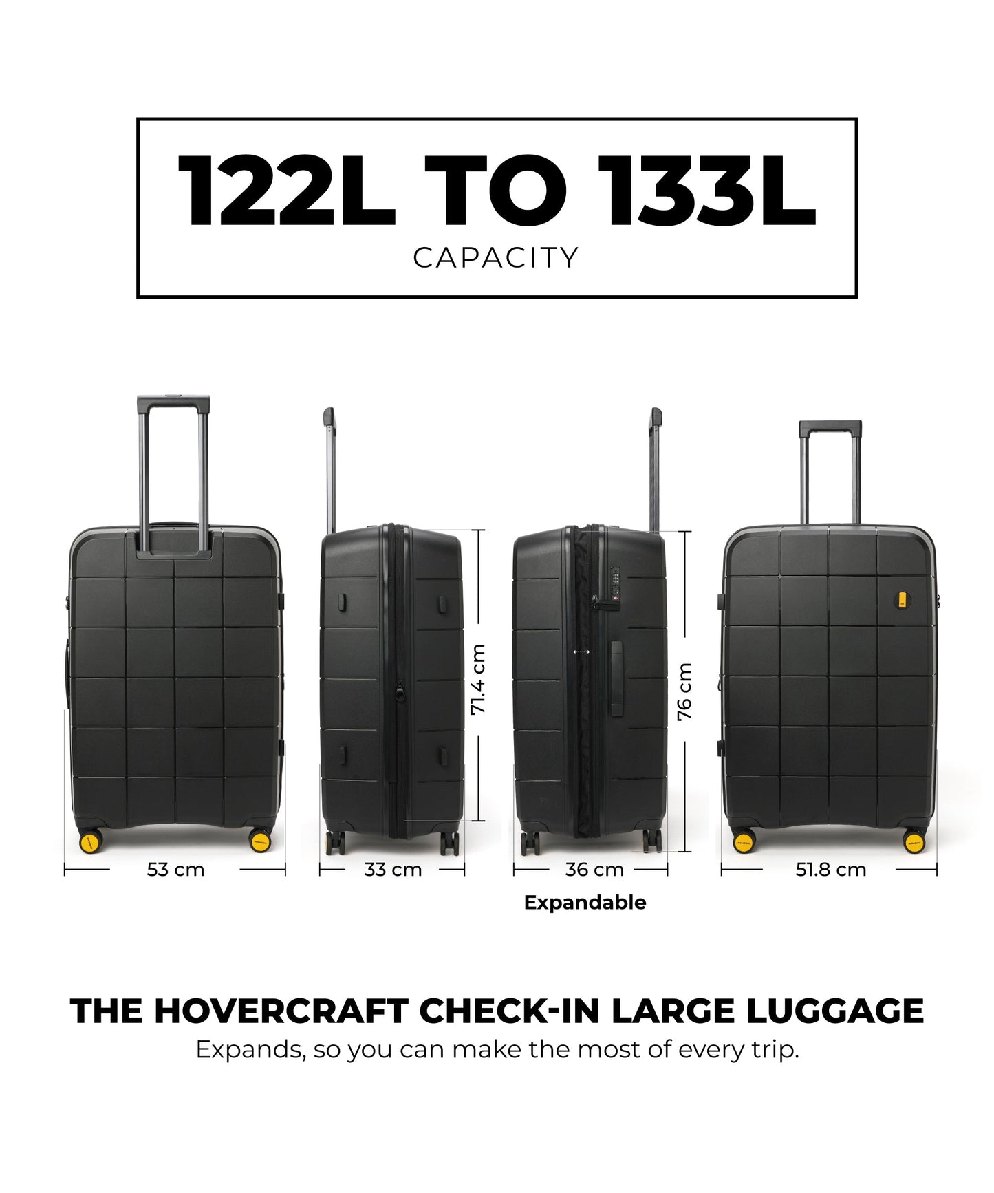 Color_Crypto | The Hovercraft Check-In Large Luggage