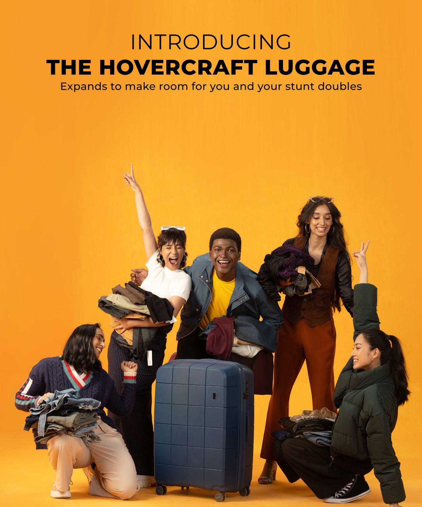 Color_Ocean | The Hovercraft Check-In Large Luggage