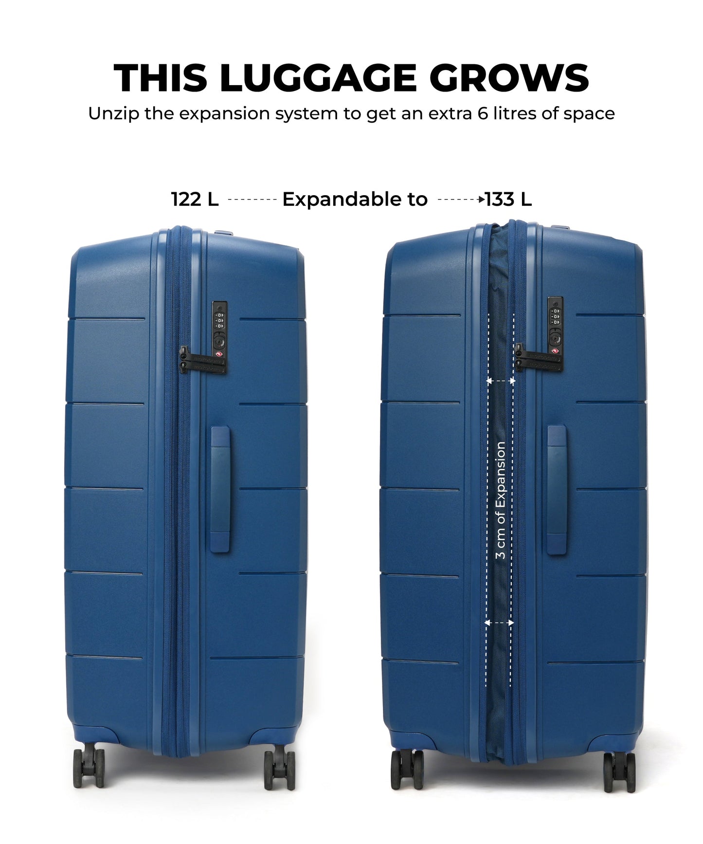 Color_Ocean | The Hovercraft Check-In Large Luggage