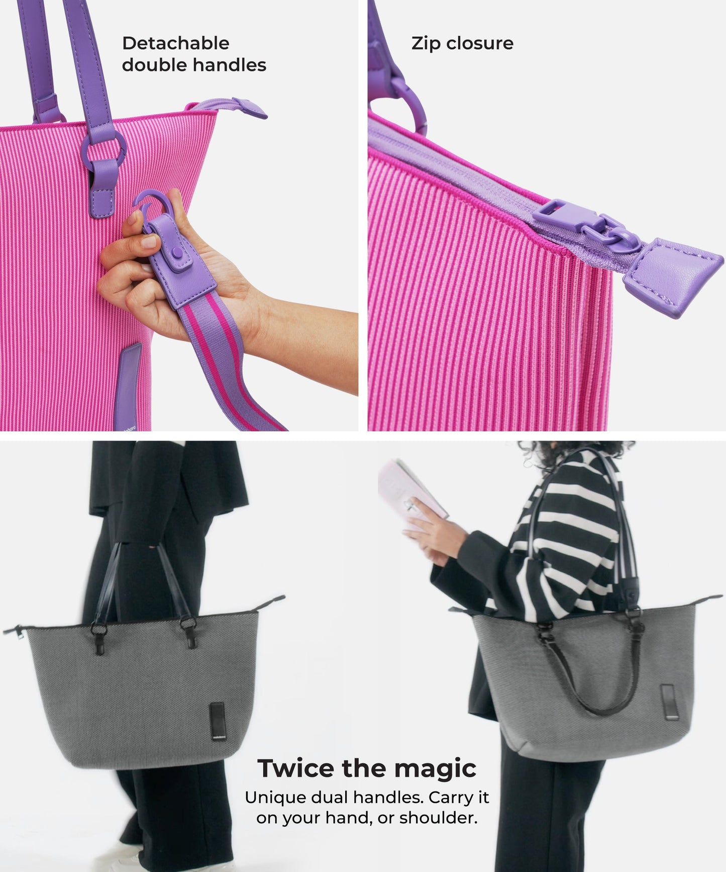 Color_Very Berry | The XOXO Daily Tote